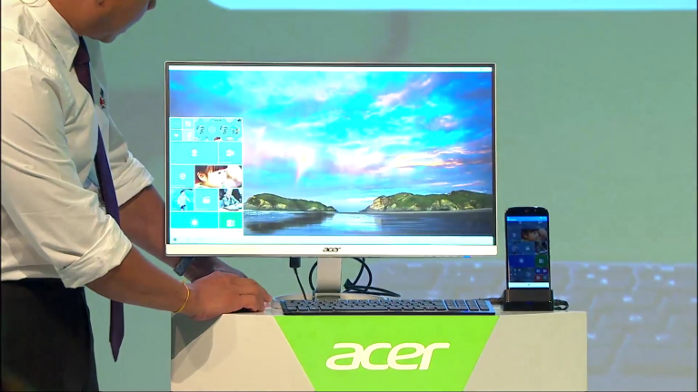 IFA 2015: Acer представила смартфон, способный превращаться в ПК
