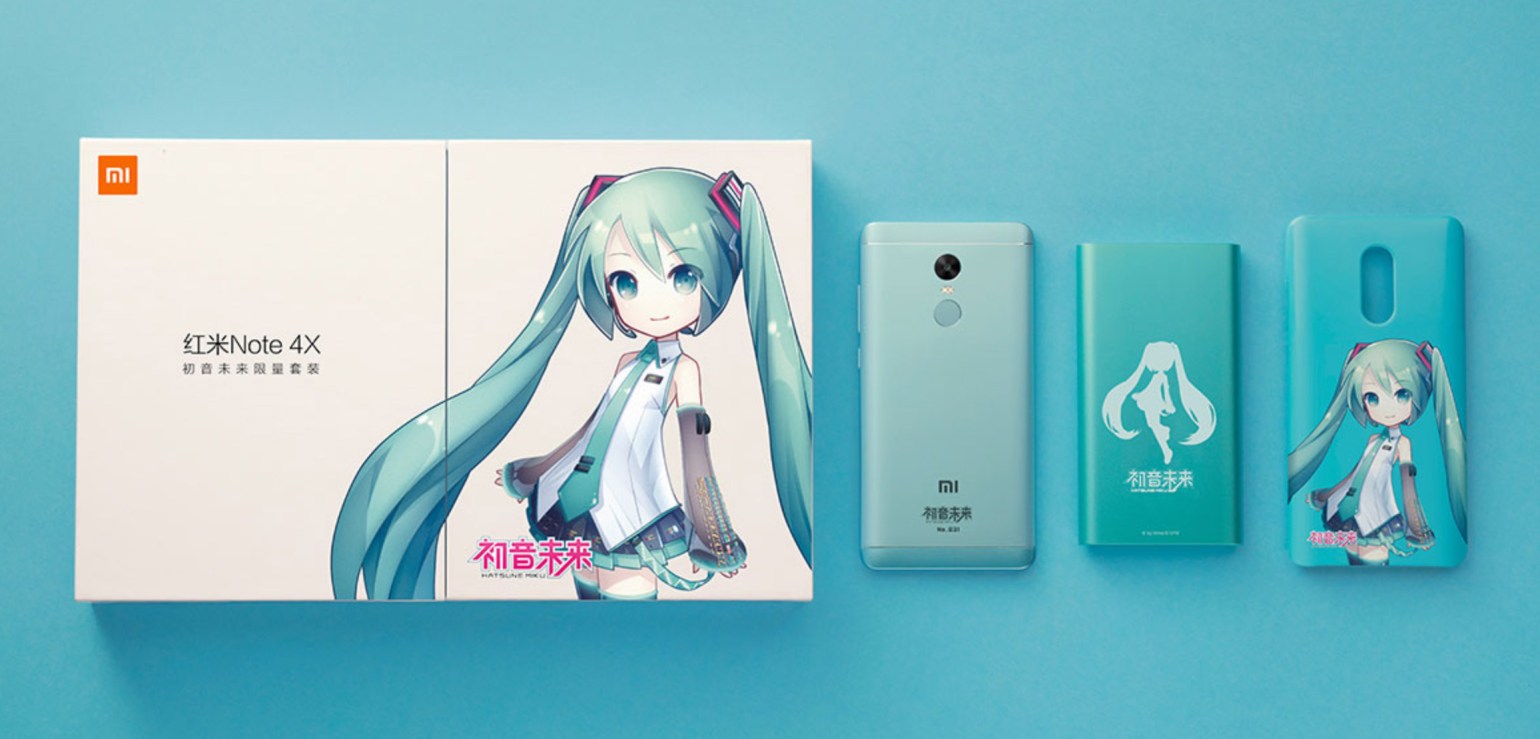 Xiaomi выпустила смартфон Redmi Note 4X Hatsune Miku Special Edition | The  GEEK