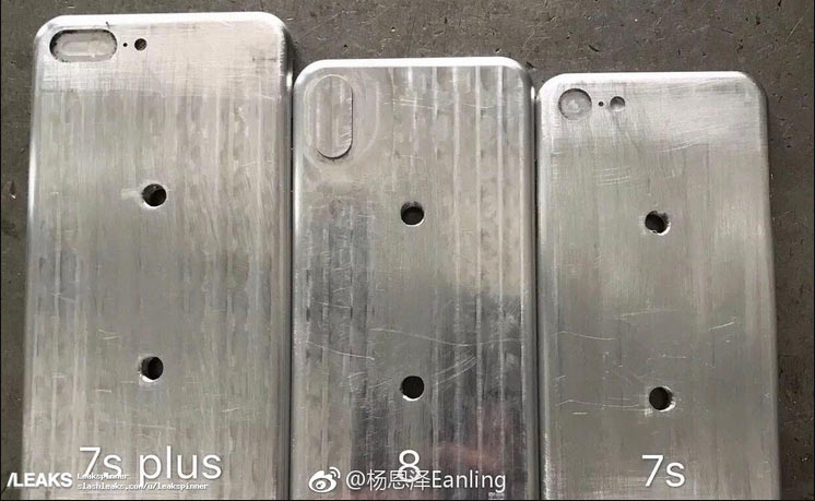 Появились фото задних панелей iPhone 7S, 7S Plus и 8
