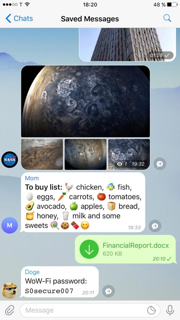 Telegram получил глобальное обновление