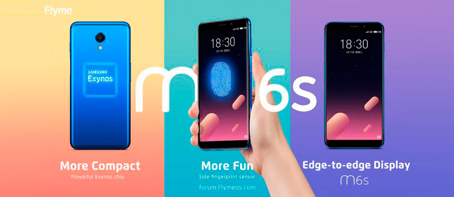 Meizu представила первый полноэкранный смартфон M6s