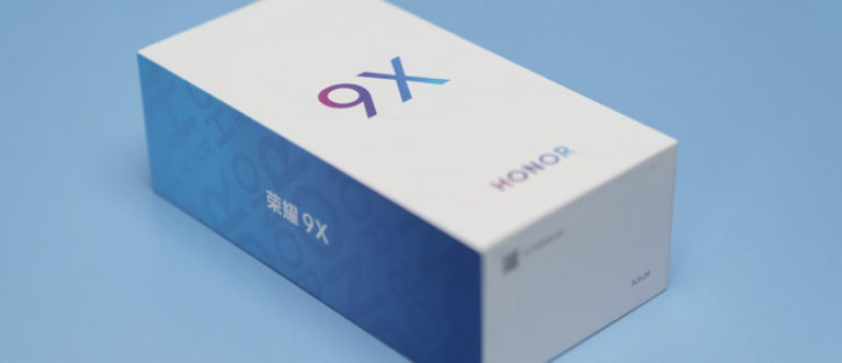 Honor 9X – показана градиентная упаковка смартфона