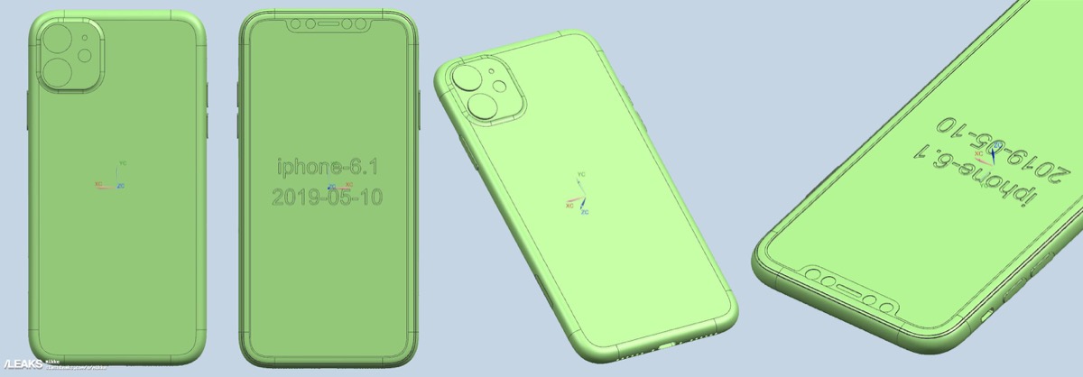 На ресурсе SlashLeaks появились CAD-чертежи айфонов 2019 года: iPhone 11, 11 Max и iPhone XR 2