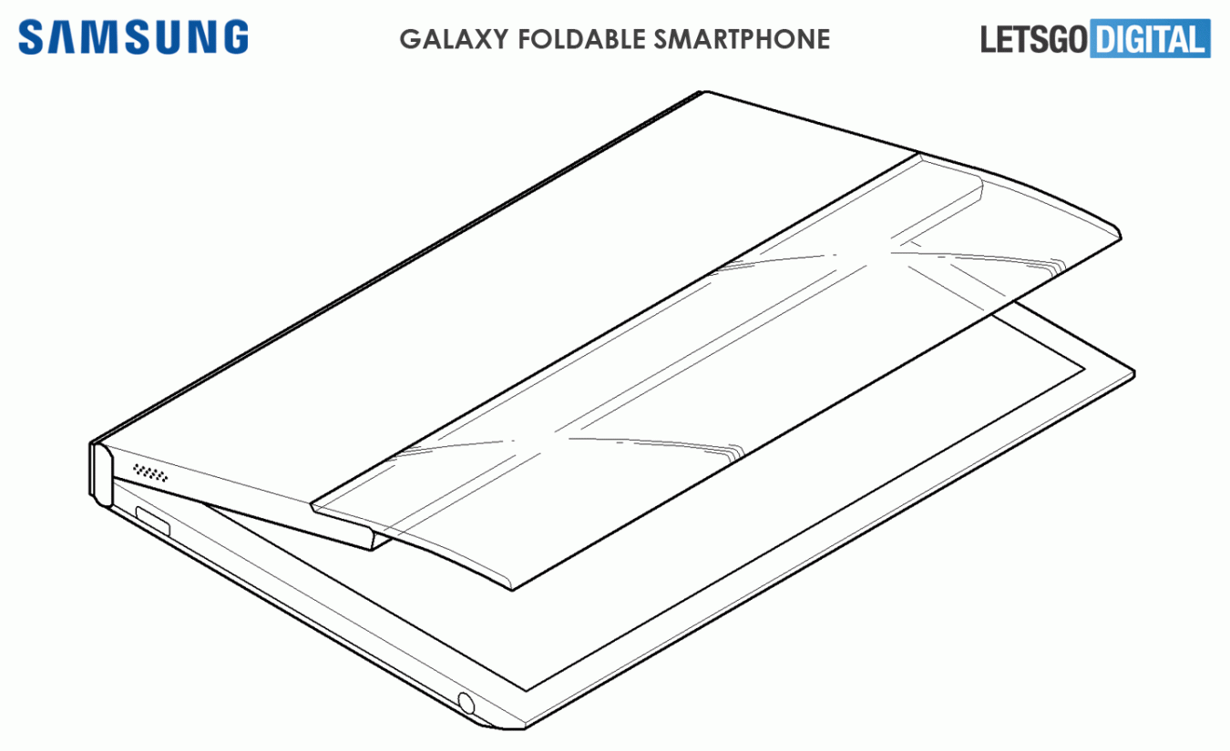 Чертеж Samsung Galaxy z Flip