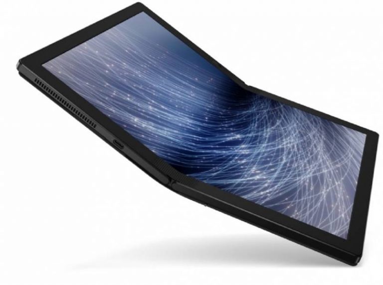 Lenovo представила необычный планшет с гибким экраном