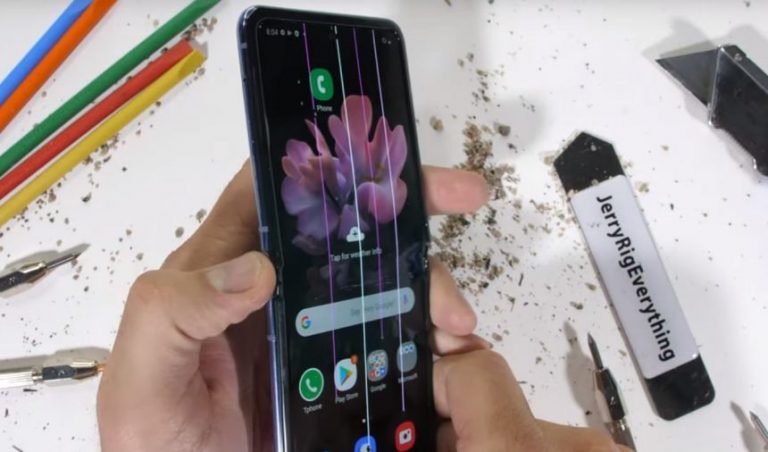 Дисплей Samsung Galaxy Z Flip оказался неустойчивым к царапинам