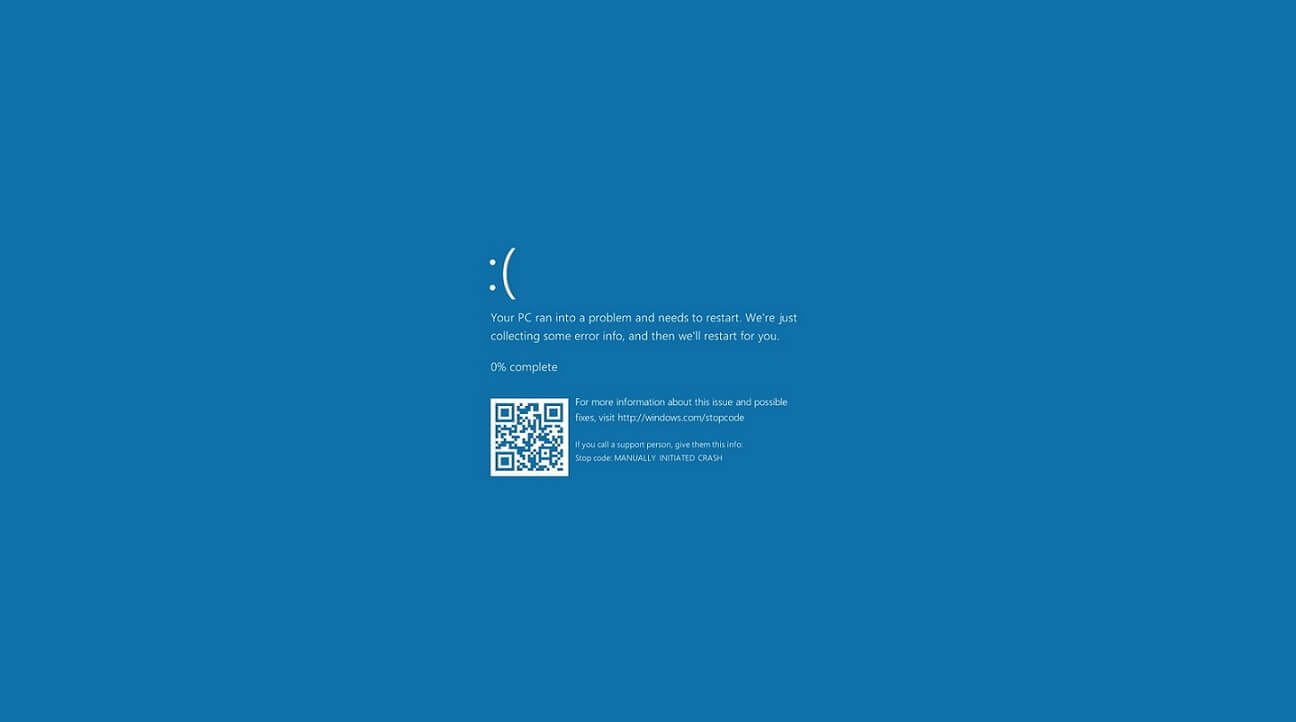 Windows 10 Blue Display