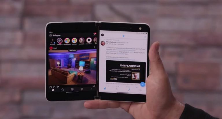 Surface Duo Dual Screen Ui