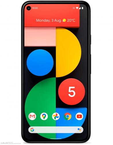Google Pixel 5 Official Press Renders In Black And Green Colors 570