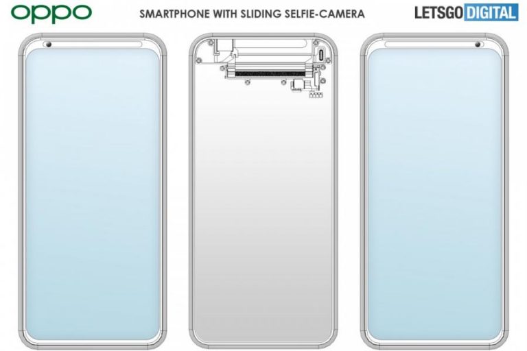 Oppo получил патент на скользящую селфи-камеру