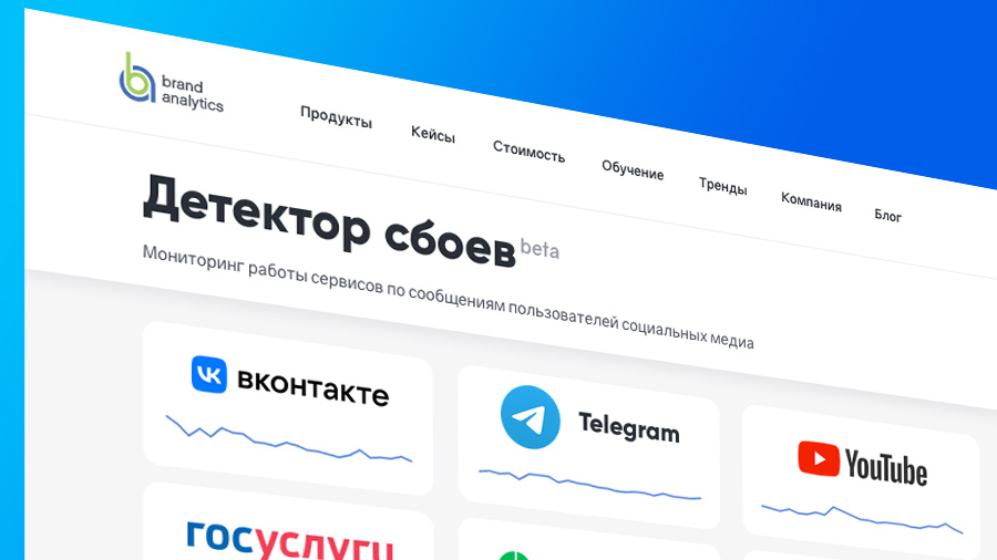 Детектор сбоев. Программы мониторинга сбоев. Br Analytics запустила.