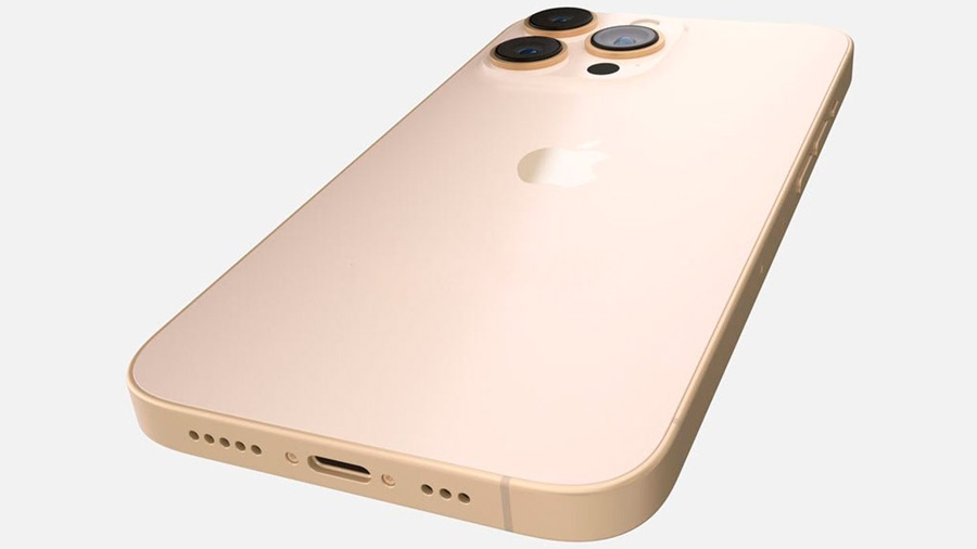 Iphone 14 pro gold фото