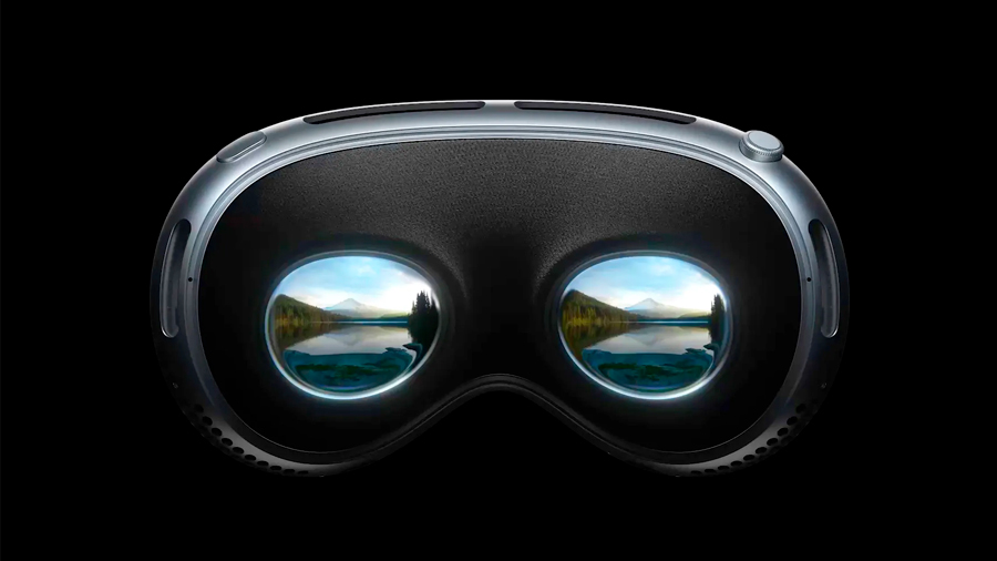 Внутренняя часть Apple Vision Pro. Два дисплея