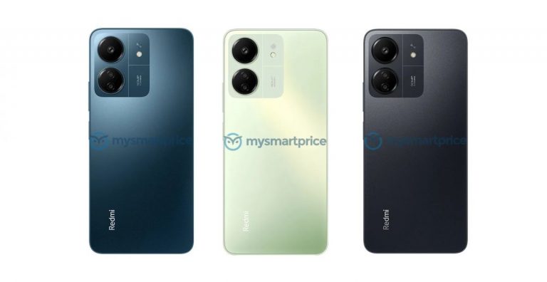 Бюджетный Redmi 13C показали на рендерах в трех цветах