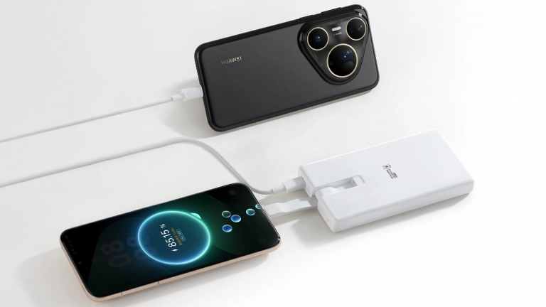 HUAWEI выпустила пауэрбанк на 12 000 мАч с поддержкой 100 Вт и встроенным кабелем
