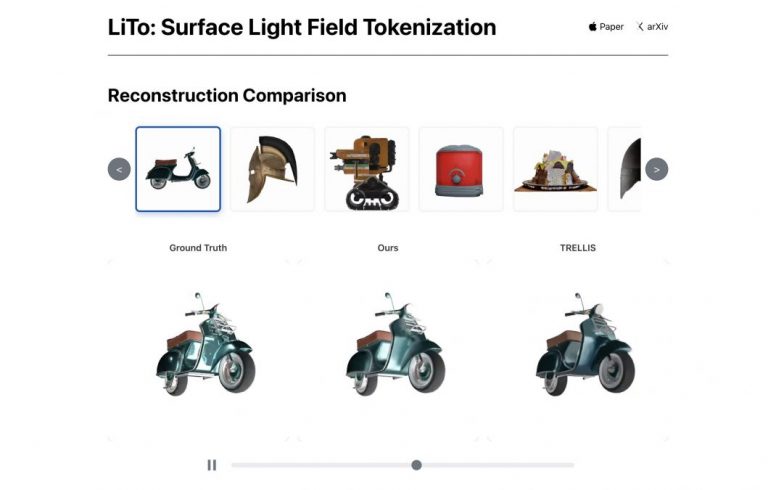 Apple разработала нейросеть LiTo, которая переносит реальный свет в 3D