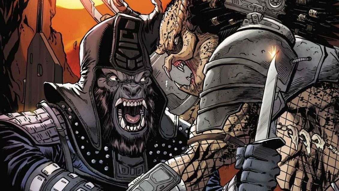 Marvel выпустит комикс-кроссовер «Хищник против Планеты обезьян»