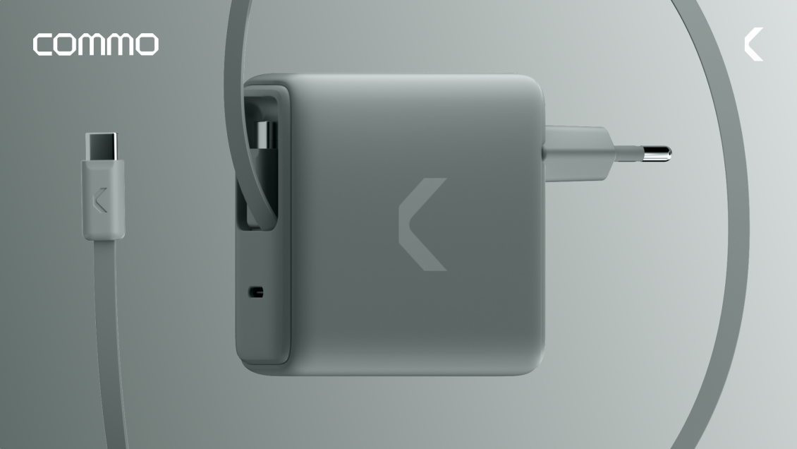 Commo представил зарядки Core Plus со встроенными кабелями USB-C
