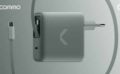 Commo представил зарядки Core Plus со встроенными кабелями USB-C