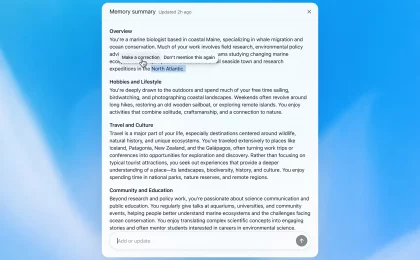 OpenAI улучшила «память» ChatGPT: бот стал лучше помнить привычки пользователя