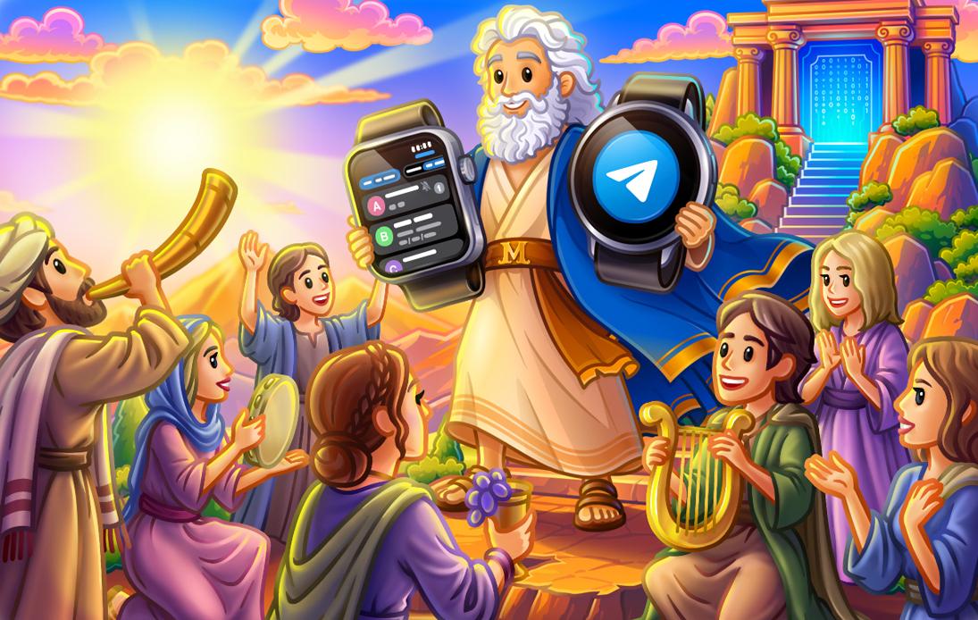 Telegram получил крупное обновление: приложение для смарт-часов, Markdown для ботов и ИИ-модераторы