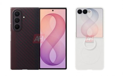 Появились изображения фирменных чехлов Galaxy Z Fold 8 и Flip 8