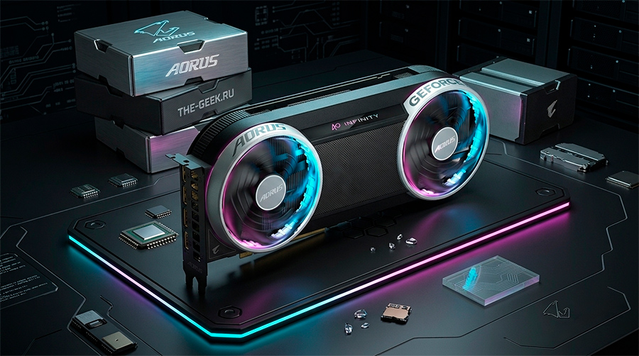 Gigabyte начала продажи AORUS GeForce RTX 5070 и RTX 5070 Ti INFINITY в России